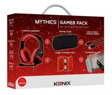KONIX - MYTHICS Nintendo Switch Gamer csomag (Fejhallgató + Töltő kábel + Üvegfólia + Játék tartó + Táska) Mobil / Kommunikáció / Smart - Tablet / E-book kiegészítő, tok - Kiegészítő csomag - 482184