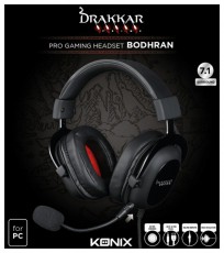 KONIX - DRAKKAR PC Bodhran 7.1 Fejhallgató Vezetékes Gaming Stereo Mikrofon, Fekete Audio-Video / Hifi / Multimédia - Fül és Fejhallgatók - Fejhallgató mikrofonnal / headset - 501169