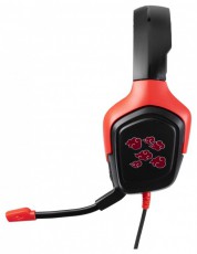 KONIX - NARUTO Akatsuki 2.0 Fejhallgató Vezetékes Gaming Stereo Mikrofon, Fekete-Piros Audio-Video / Hifi / Multimédia - Fül és Fejhallgatók - Fejhallgató mikrofonnal / headset - 501167