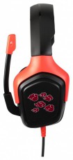 KONIX - NARUTO Akatsuki 2.0 Fejhallgató Vezetékes Gaming Stereo Mikrofon, Fekete-Piros Audio-Video / Hifi / Multimédia - Fül és Fejhallgatók - Fejhallgató mikrofonnal / headset - 501167