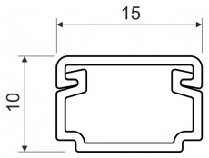 Kopos LH 15X10 HD 2m 15x10 mm minicsatorna Háztartás / Otthon / Kültér - Világítás / elektromosság - Hálózati elosztó / hosszabbító / adapter - 395644