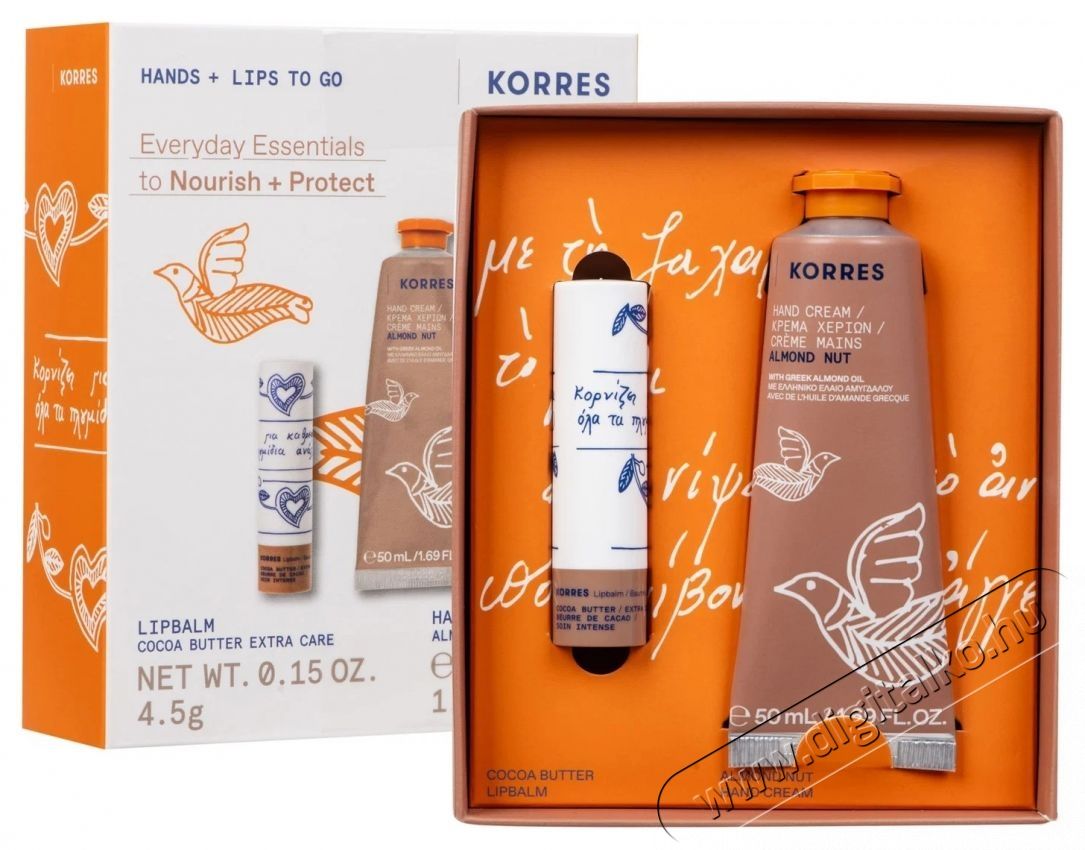 KORRES Almond Nut Hand Cream + Cocoa Butter LipBalm 50 ml Sz&eacute;ps&eacute;g&aacute;pol&aacute;s / Eg&eacute;szs&eacute;g - Egy&eacute;b sz&eacute;ps&eacute;g / eg&eacute;szs&eacute;g term&eacute;k - 537893
