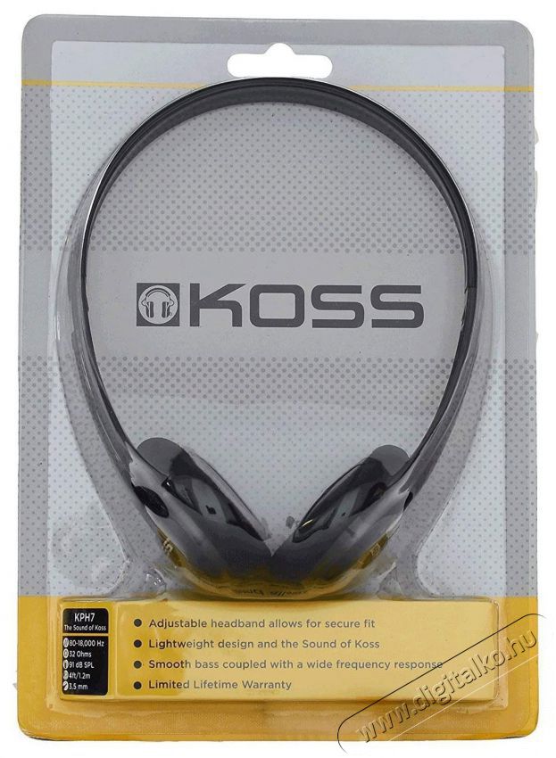 Koss KPH/7, z&ouml;ld Fejhallgat&oacute; Audio-Video / Hifi / Multim&eacute;dia - F&uuml;l &eacute;s Fejhallgat&oacute;k - Fejhallgat&oacute; - 529678