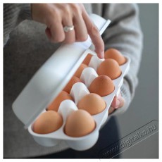Koziol Eggs To Go Doboz 10 tojásra, fehér pamut Konyhai termékek - Edény - Ételtároló - 522257