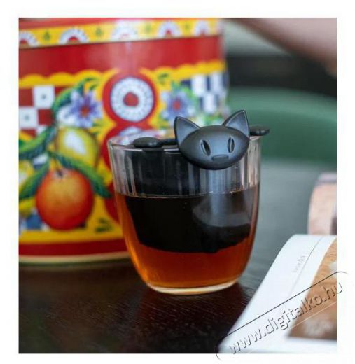 Koziol Miaou Teaszűrő kozmikus fekete Konyhai term&eacute;kek - Ed&eacute;ny - Te&aacute;skanna - 528744