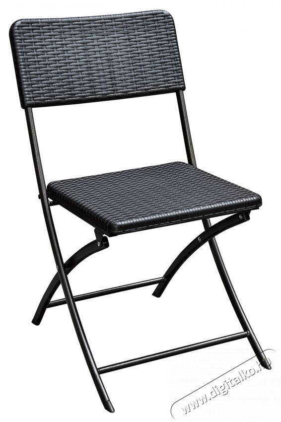 Kring Banquette 2 darab &ouml;sszecsukhat&oacute; kerti sz&eacute;k, 57 x 44.5 x 80.5 cm, F&eacute;m/Műanyag, Fekete H&aacute;ztart&aacute;s / Otthon / K&uuml;lt&eacute;r - K&uuml;lt&eacute;r / kerti term&eacute;k / grill - Kerti b&uacute;tor - 537048