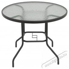 Kring Bruxelles Asztal, Kerek, 90x70cm, Sz&uuml;rke H&aacute;ztart&aacute;s / Otthon / K&uuml;lt&eacute;r - K&uuml;lt&eacute;r / kerti term&eacute;k / grill - Kerti b&uacute;tor - 537034