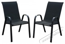 Kring Bruxelles sz&eacute;k, 2 db, kerti/terasz/erk&eacute;ly, f&eacute;m, 72,5x55,5x92,5 cm, fekete H&aacute;ztart&aacute;s / Otthon / K&uuml;lt&eacute;r - K&uuml;lt&eacute;r / kerti term&eacute;k / grill - Kerti b&uacute;tor - 537037