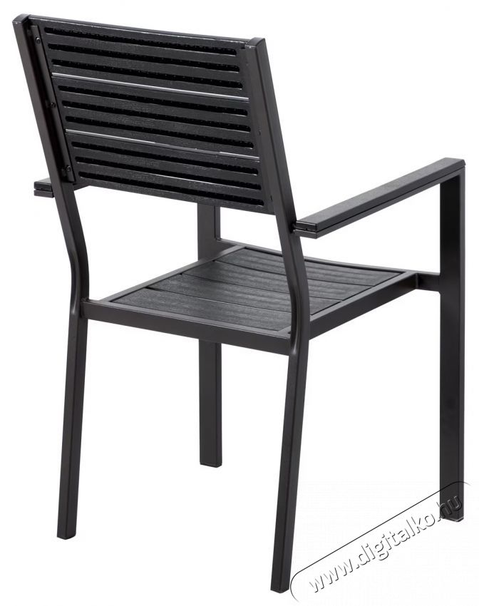 Kring Dayton sz&eacute;k, kert/terasz, 62x55x88, f&eacute;m/műanyag, fekete H&aacute;ztart&aacute;s / Otthon / K&uuml;lt&eacute;r - K&uuml;lt&eacute;r / kerti term&eacute;k / grill - Kerti b&uacute;tor - 537063
