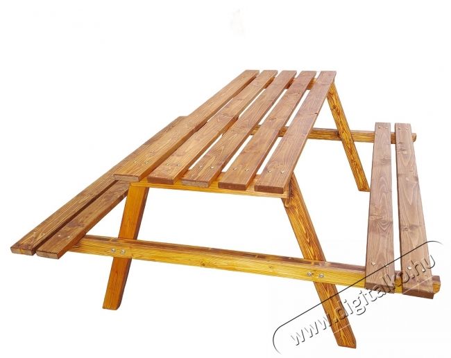 Kring Honsu kerti/terasz/pajta b&uacute;tork&eacute;szlet, fa, 150x150x70 cm, barna H&aacute;ztart&aacute;s / Otthon / K&uuml;lt&eacute;r - K&uuml;lt&eacute;r / kerti term&eacute;k / grill - Kerti b&uacute;tor - 537042