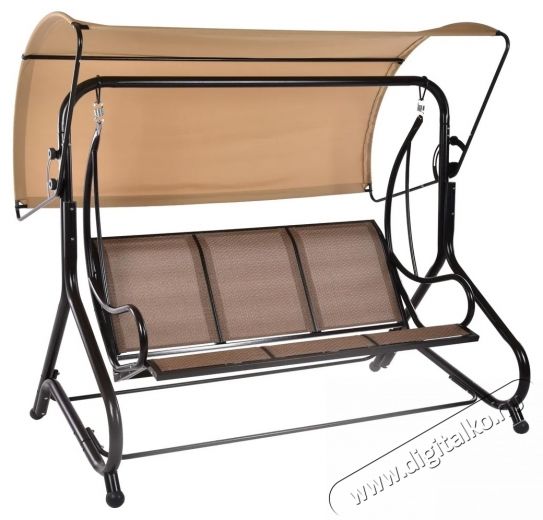Kring Ibiza hintasz&eacute;k, 191x134x196 cm, 3 &uuml;lőhely, b&eacute;zs H&aacute;ztart&aacute;s / Otthon / K&uuml;lt&eacute;r - K&uuml;lt&eacute;r / kerti term&eacute;k / grill - Kerti b&uacute;tor - 537053