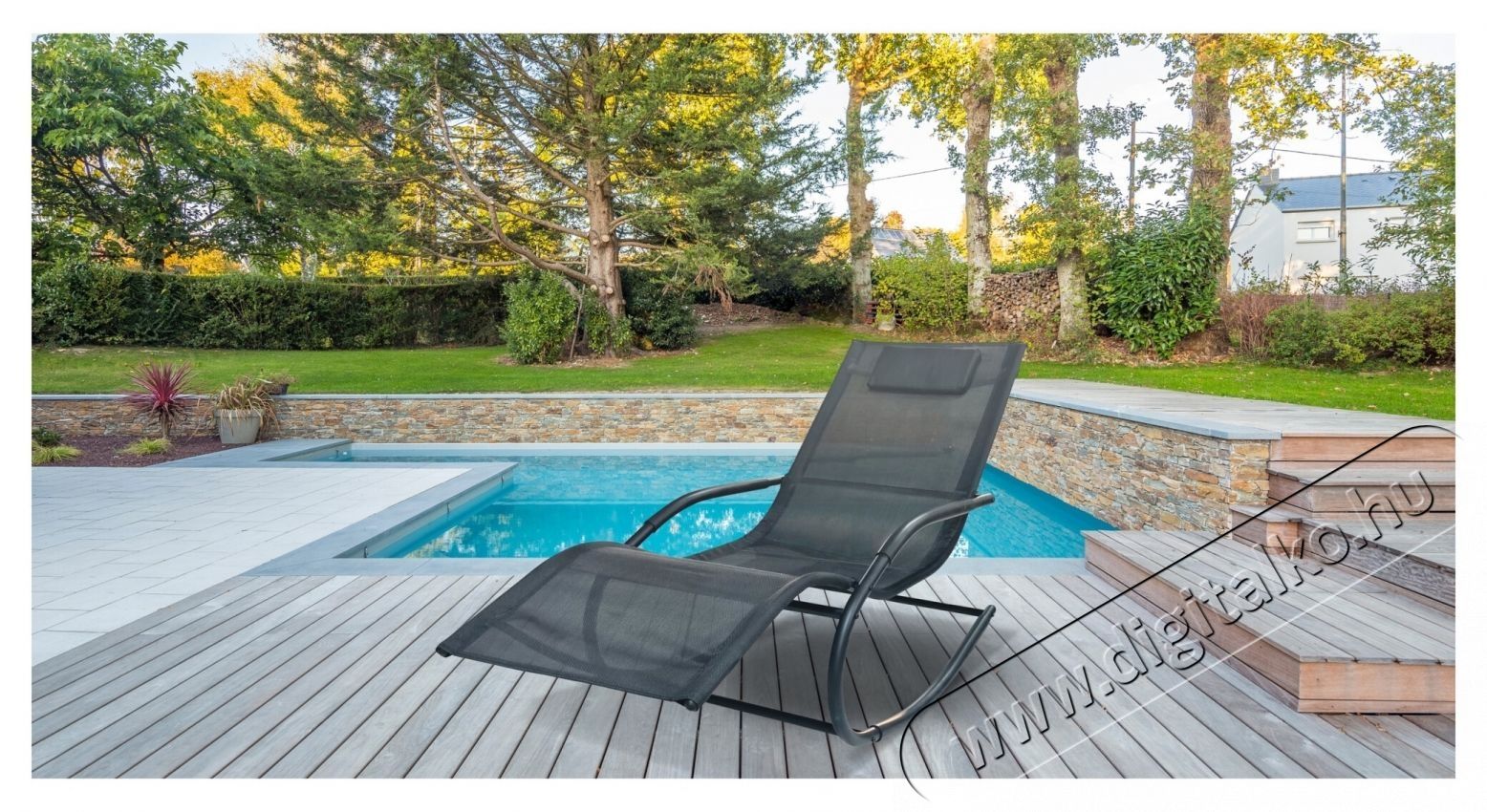 Kring Palmyra kerti hintasz&eacute;k, 63,5x147x84cm, Fekete H&aacute;ztart&aacute;s / Otthon / K&uuml;lt&eacute;r - K&uuml;lt&eacute;r / kerti term&eacute;k / grill - Kerti b&uacute;tor - 537051