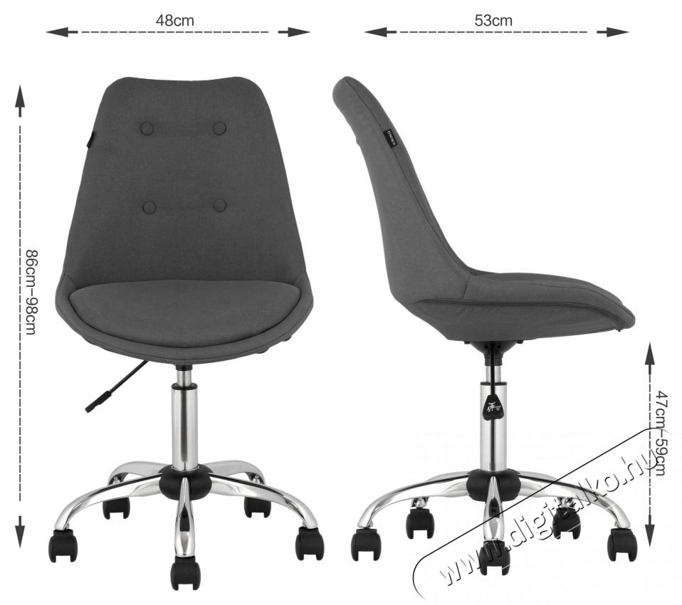 Kring Shape Irodai sz&eacute;k, Textil anyag, Sz&uuml;rke Iroda &eacute;s sz&aacute;m&iacute;t&aacute;stechnika - Egy&eacute;b sz&aacute;m&iacute;t&aacute;stechnikai term&eacute;k - 537026