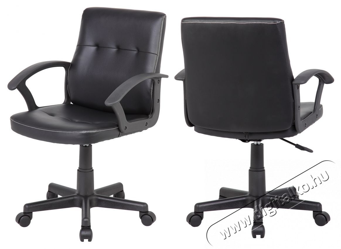 Kring Thomas Irodai sz&eacute;k, PU bőr, ​​Fekete Iroda &eacute;s sz&aacute;m&iacute;t&aacute;stechnika - Egy&eacute;b sz&aacute;m&iacute;t&aacute;stechnikai term&eacute;k - 537025