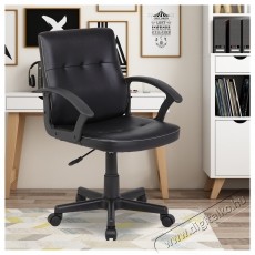 Kring Thomas Irodai sz&eacute;k, PU bőr, ​​Fekete Iroda &eacute;s sz&aacute;m&iacute;t&aacute;stechnika - Egy&eacute;b sz&aacute;m&iacute;t&aacute;stechnikai term&eacute;k - 537025