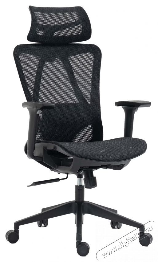 Kring Yoko ergonomikus irodai sz&eacute;k, t&ouml;bbsz&ouml;r&ouml;sen &aacute;ll&iacute;that&oacute;, h&aacute;l&oacute;s, fekete Iroda &eacute;s sz&aacute;m&iacute;t&aacute;stechnika - Egy&eacute;b sz&aacute;m&iacute;t&aacute;stechnikai term&eacute;k - 537030