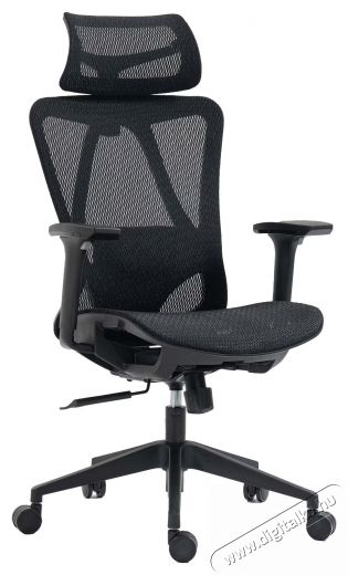 Kring Yoko ergonomikus irodai sz&eacute;k, t&ouml;bbsz&ouml;r&ouml;sen &aacute;ll&iacute;that&oacute;, h&aacute;l&oacute;s, fekete Iroda &eacute;s sz&aacute;m&iacute;t&aacute;stechnika - Egy&eacute;b sz&aacute;m&iacute;t&aacute;stechnikai term&eacute;k - 537030