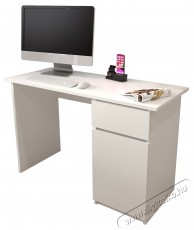 KringX Origo &iacute;r&oacute;asztal, 120x50x77 cm, 1 fi&oacute;kkal/1 ajt&oacute;val, Feh&eacute;r Iroda &eacute;s sz&aacute;m&iacute;t&aacute;stechnika - Egy&eacute;b sz&aacute;m&iacute;t&aacute;stechnikai term&eacute;k - 537072