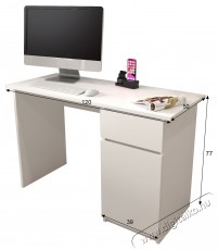 KringX Origo &iacute;r&oacute;asztal, 120x50x77 cm, 1 fi&oacute;kkal/1 ajt&oacute;val, Feh&eacute;r Iroda &eacute;s sz&aacute;m&iacute;t&aacute;stechnika - Egy&eacute;b sz&aacute;m&iacute;t&aacute;stechnikai term&eacute;k - 537072