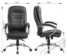 Kring Dallas Ergonomikus irodai sz&eacute;k, PU, Fekete H&aacute;ztart&aacute;s / Otthon / K&uuml;lt&eacute;r - Egy&eacute;b h&aacute;ztart&aacute;si term&eacute;k - 536985