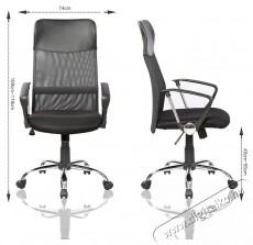 Kring Fit Ergonomikus irodai sz&eacute;k, H&aacute;l&oacute;s, Fekete H&aacute;ztart&aacute;s / Otthon / K&uuml;lt&eacute;r - Egy&eacute;b h&aacute;ztart&aacute;si term&eacute;k - 536975