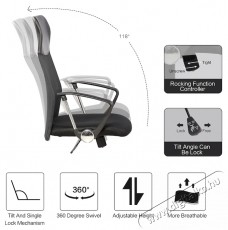 Kring Fit Ergonomikus irodai sz&eacute;k, H&aacute;l&oacute;s, Fekete H&aacute;ztart&aacute;s / Otthon / K&uuml;lt&eacute;r - Egy&eacute;b h&aacute;ztart&aacute;si term&eacute;k - 536975