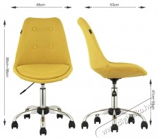 Kring Shape Irodai sz&eacute;k, Textil anyag, S&aacute;rga Iroda &eacute;s sz&aacute;m&iacute;t&aacute;stechnika - Egy&eacute;b sz&aacute;m&iacute;t&aacute;stechnikai term&eacute;k - 537003