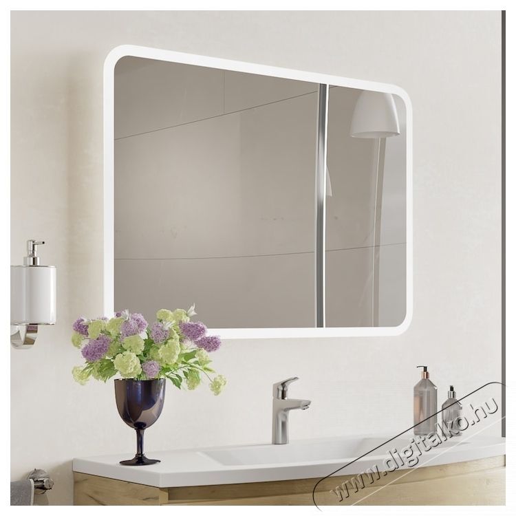 Kring t&uuml;k&ouml;r, LED vil&aacute;g&iacute;t&aacute;ssal, t&eacute;glalap, 70 x 100 x 2.9 cm Sz&eacute;ps&eacute;g&aacute;pol&aacute;s / Eg&eacute;szs&eacute;g - T&uuml;k&ouml;r - 536973