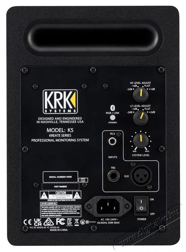 KRK Kreate 5 Black Audio-Video / Hifi / Multim&eacute;dia - Hangfal - Hangfalszett - &Aacute;ll&oacute; / front hangfal - 522264