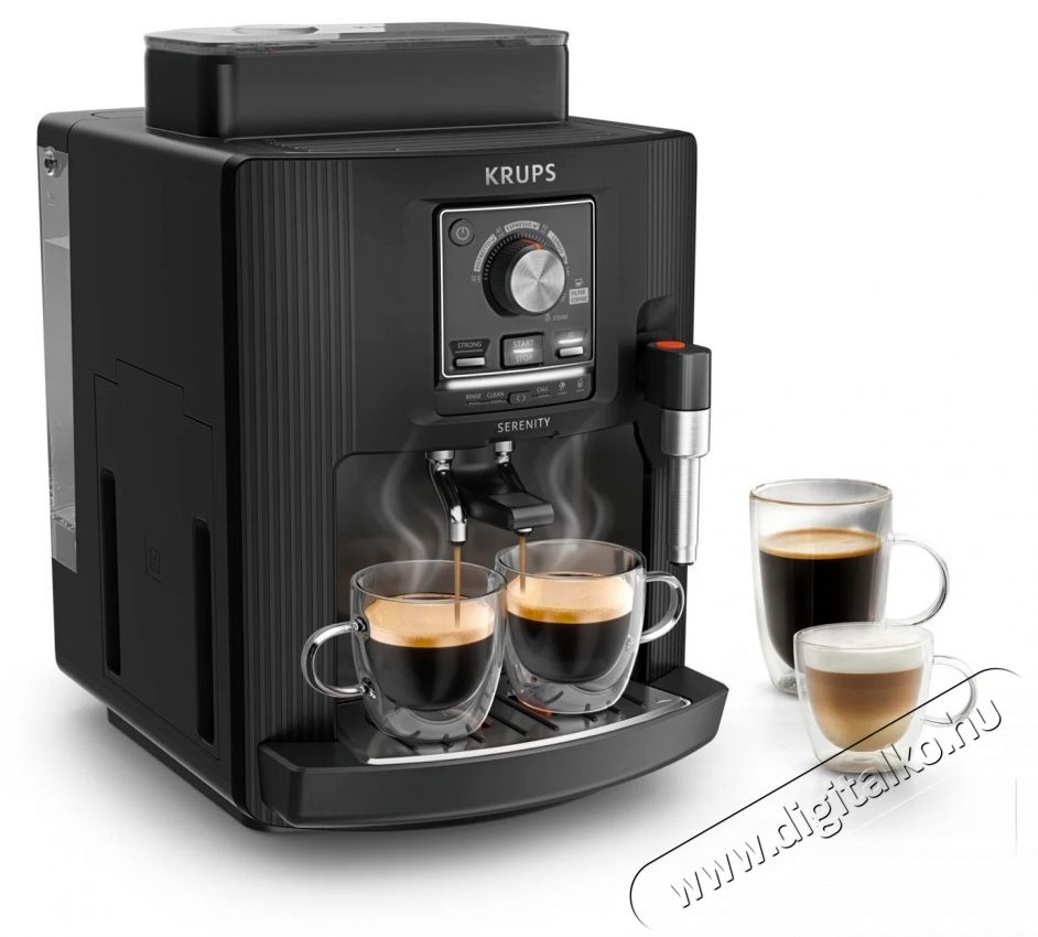 Krups EA4008E0 Serenity Black automata k&aacute;v&eacute;főző Konyhai term&eacute;kek - K&aacute;v&eacute;főző / k&aacute;v&eacute;&ouml;rlő / kieg&eacute;sz&iacute;tő - Automata k&aacute;v&eacute;főző - 540014