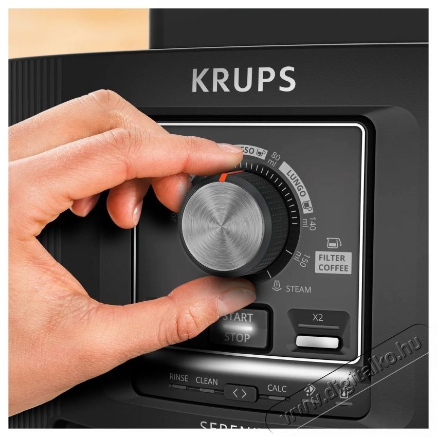 Krups EA4008E0 Serenity Black automata k&aacute;v&eacute;főző Konyhai term&eacute;kek - K&aacute;v&eacute;főző / k&aacute;v&eacute;&ouml;rlő / kieg&eacute;sz&iacute;tő - Automata k&aacute;v&eacute;főző - 540014