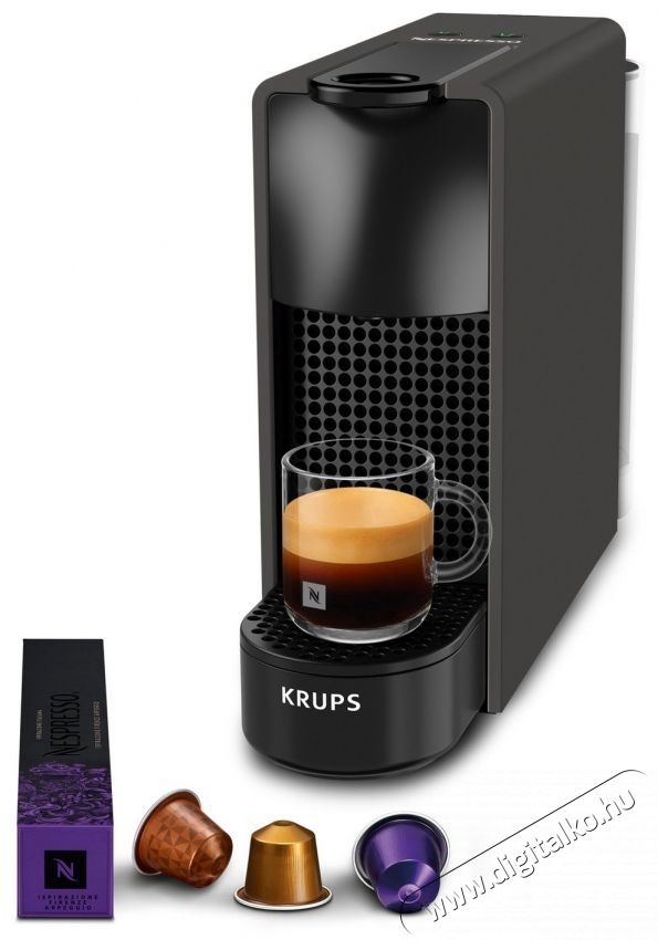 Krups NESPRESSO XN110NF0 Essenza Mini Black kapszul&aacute;s k&aacute;v&eacute;főző Konyhai term&eacute;kek - K&aacute;v&eacute;főző / k&aacute;v&eacute;&ouml;rlő / kieg&eacute;sz&iacute;tő - Kapszul&aacute;s / podos k&aacute;v&eacute;főző - 540641
