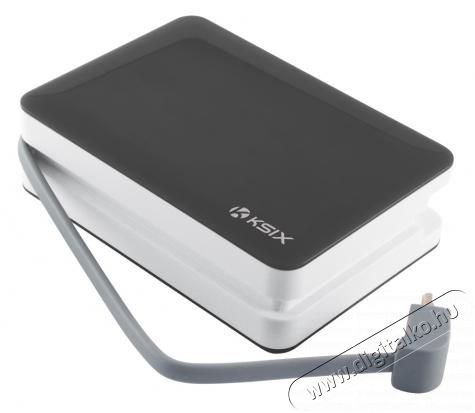 Ksix Powerbank 4000mAh, beépített Micro USB kábel - fekete Mobil / Kommunikáció / Smart - Powerbank / Külső akkumulátor és töltő - 317609