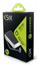 Ksix Powerbank 4000mAh, beépített Micro USB kábel - fekete Mobil / Kommunikáció / Smart - Powerbank / Külső akkumulátor és töltő - 317609