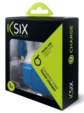 Ksix Micro USB A1 fali töltő - kék Mobil / Kommunikáció / Smart - Mobiltelefon kiegészítő / tok - Hálózati-, autós töltő - 318006