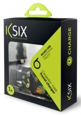 Ksix B1740CD02FN Micro USB fali töltő 1A - trópusi fekete Mobil / Kommunikáció / Smart - Mobiltelefon kiegészítő / tok - Hálózati-, autós töltő - 318013