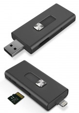 Ksix BXLINKIP Lighting csatlakozós MicroSD olvasó Memória kártya / Pendrive - Kártya olvasó - 318005