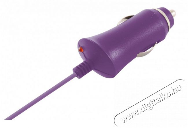 Ksix Micro USB A1 autós töltő - lila Mobil / Kommunikáció / Smart - Mobiltelefon kiegészítő / tok - Hálózati-, autós töltő - 318026