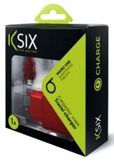 Ksix B1740CD02C MicroUSB 1A hálózati töltő - korall piros Mobil / Kommunikáció / Smart - Tablet / E-book kiegészítő, tok - Hálózati-, autós töltő - 318029
