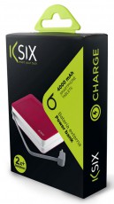 Ksix BXBA4000CIR PowerLive Powerbank 4000mAh, beépített Micro USB kábel - rózsaszín Mobil / Kommunikáció / Smart - Powerbank / Külső akkumulátor és töltő - 318065