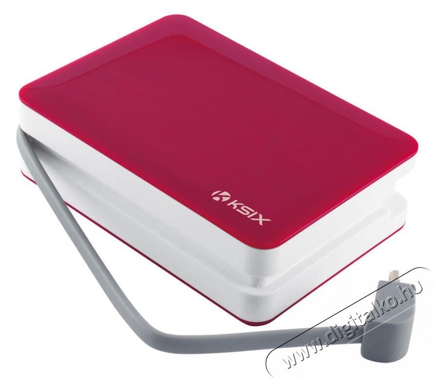 Ksix BXBA4000CIR PowerLive Powerbank 4000mAh, beépített Micro USB kábel - rózsaszín Mobil / Kommunikáció / Smart - Powerbank / Külső akkumulátor és töltő - 318065