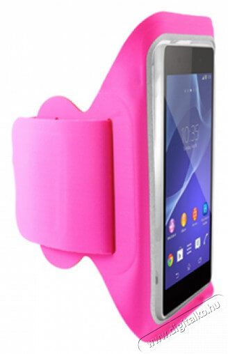 Ksix BXFBRL02R V-ArmBand Lycra univerzális okostelefon (5.7) tartó karpánt - rózsaszín Mobil / Kommunikáció / Smart - Mobiltelefon kiegészítő / tok - Övtáska / karpánt futáshoz - 318039