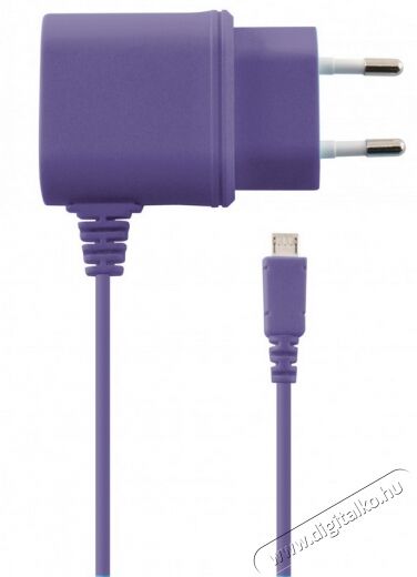 Ksix Micro USB A1 fali töltő - lila Mobil / Kommunikáció / Smart - Mobiltelefon kiegészítő / tok - Hálózati-, autós töltő - 318017