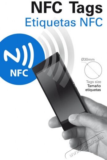 Ksix NFC Matrica (2 db) Mobil / Kommunikáció / Smart - Mobiltelefon kiegészítő / tok - Kiegészítő - 318014