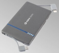 Ksix BXBA5000IP Powerbank 5000mAh beépített lightning kábel Mobil / Kommunikáció / Smart - Powerbank / Külső akkumulátor és töltő - 318004