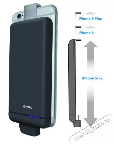 Ksix POWER CASE FOR IPHONE 3000mAh LIGHTING Mobil / Kommunikáció / Smart - Powerbank / Külső akkumulátor és töltő - 317546