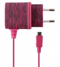Ksix Micro USB A1 fali töltő - zebra pink Mobil / Kommunikáció / Smart - Mobiltelefon kiegészítő / tok - Hálózati-, autós töltő - 318030