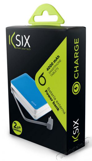 Ksix BXBA4000CIAZ PowerLive Powerbank beépített MicroUSB kábellel - kék Mobil / Kommunikáció / Smart - Powerbank / Külső akkumulátor és töltő - 318064