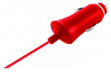 Ksix B1740CR02C MicroUSB 1A autós töltő - piros korall Mobil / Kommunikáció / Smart - Tablet / E-book kiegészítő, tok - Hálózati-, autós töltő - 318028