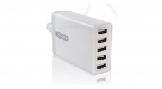 Ksix Fali tölto 5xUSB port  8A - fehér Akkuk és töltők - Li-ion akkumulátor és töltő (gyári) - Töltő / hálózati adapter - 400989